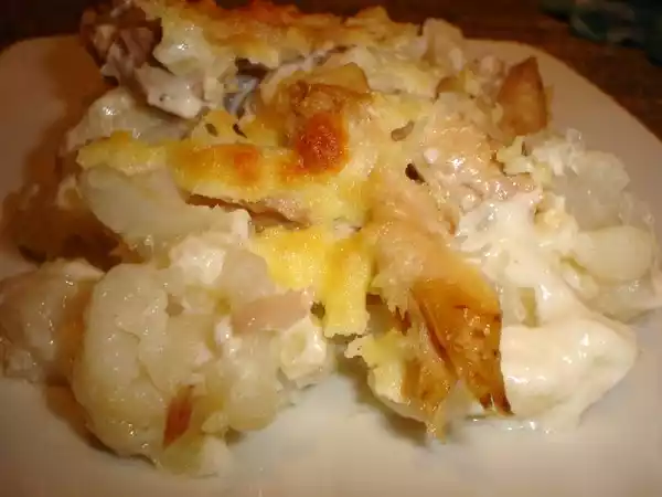 Receta Gratinado de coliflor con bonito del norte