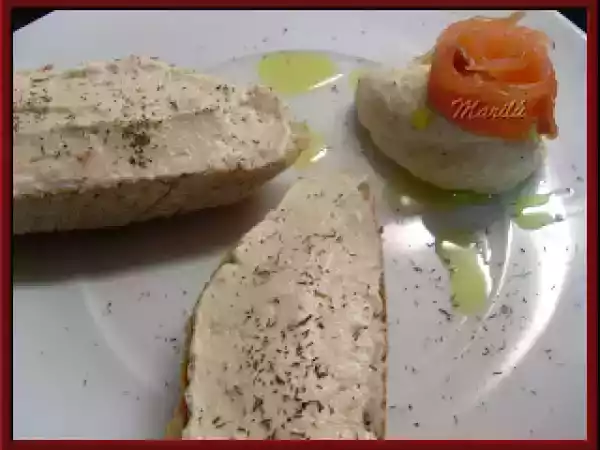 Receta Paté o cremoso de salmón y gambas