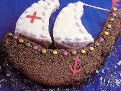 Receta Torta de cumpleaños barco a vela