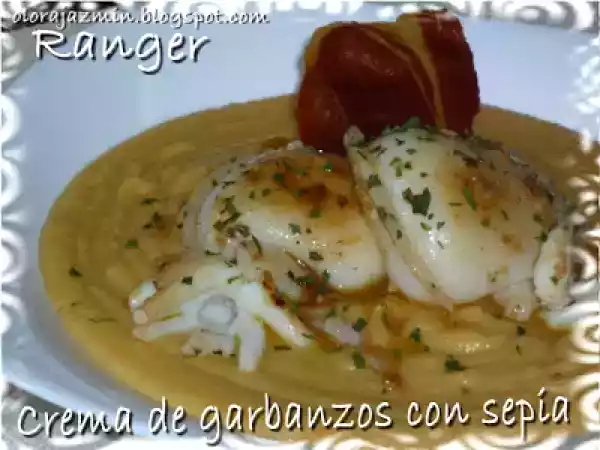 Receta Crema de garbanzos con sepia
