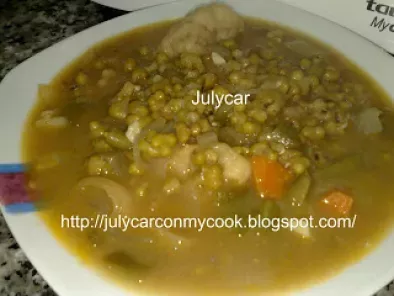 Receta Guiso de soja con verduras