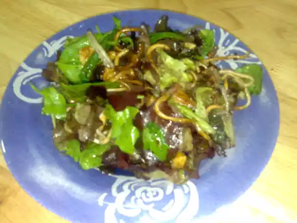 Receta Ensalada templada de setas y gulas