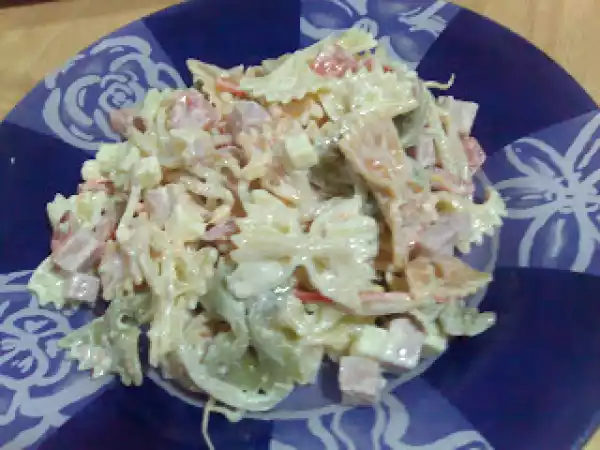 Receta Ensalada de pasta con salsa tártara