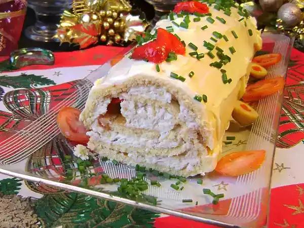 Receta Pionono relleno con pollo