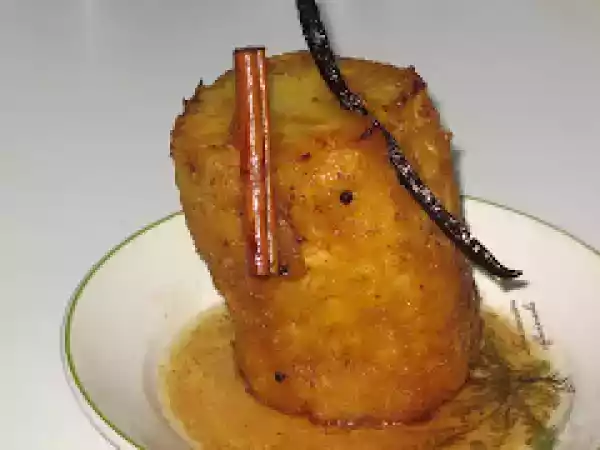 Receta Piña al horno