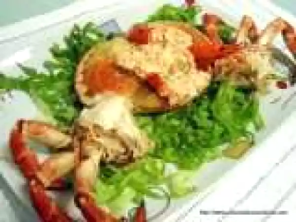 Receta Salpicón de buey de mar en su caparazón