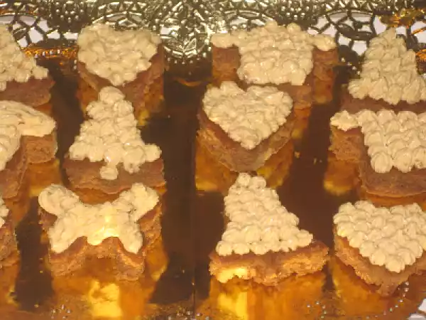 Receta Brownie a la crema de turrón