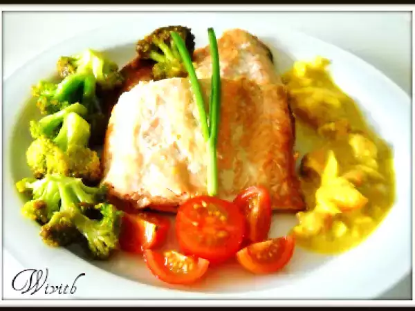 Receta Salmón salvaje con salsa de reciclaje