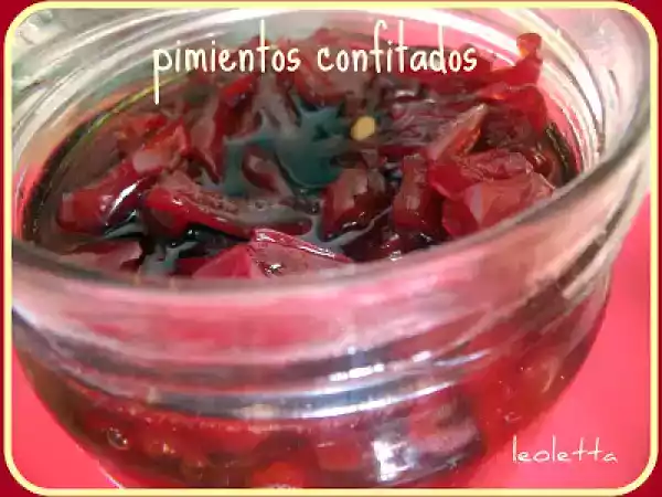 Receta Pimientos confitados