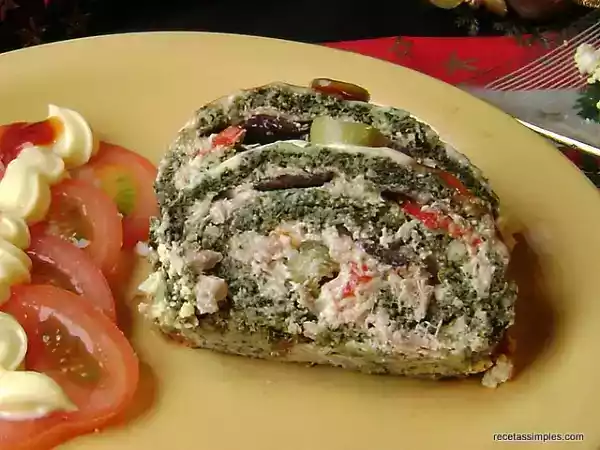 Receta Pionono de verdura