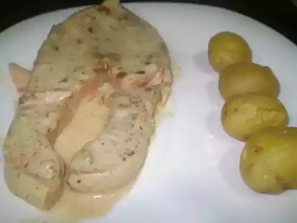 Receta Salmón a la sidra