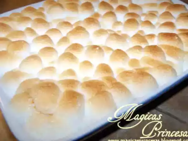 Receta Gabacho (camote con bombones)