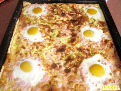 Receta Hojaldre con huevos y bacon
