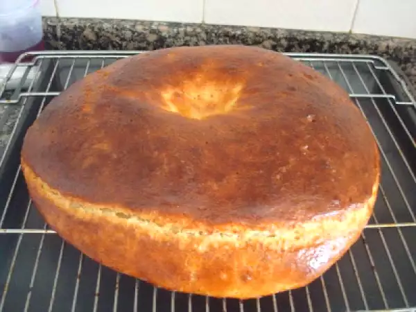 Receta Tortell de sant antoni con nata