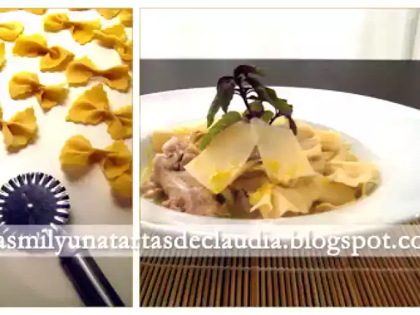 Receta Farfalle al limón