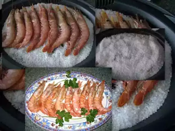 Receta Gambones a la sal en thermomix