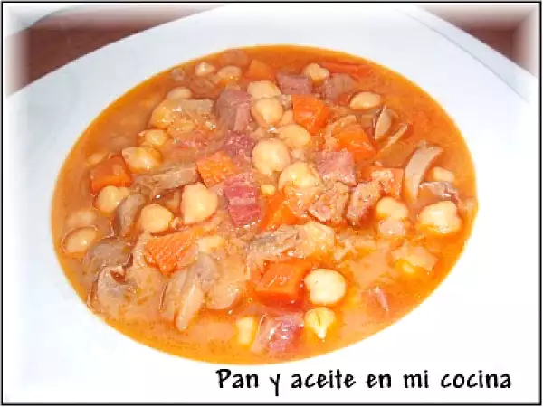 Receta Garbanzos con jamón express (superchef)