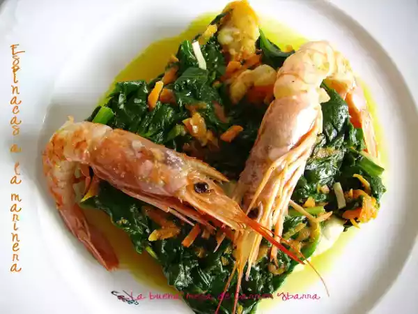 Receta Espinacas a la marinera