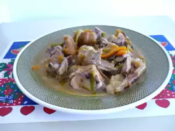 Receta Codillo al vino blanco