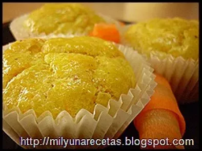 Receta Muffin salado de zanahoria y avellanas