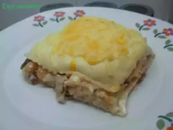 Receta Lasaña de boletus y gambas