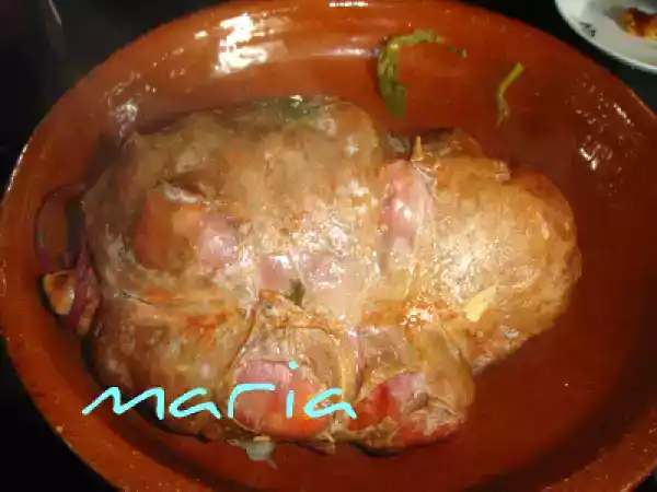 Receta Botelo, con grelos y patatas