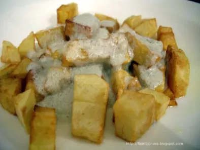 Receta Patatas con salsa de cabrales