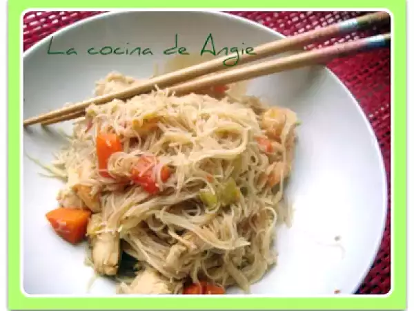 Receta Rice vermicelli
