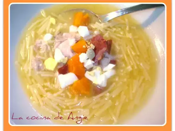Receta Sopa de picadillo