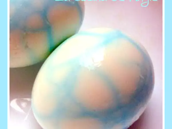 Receta Huevos marmolados