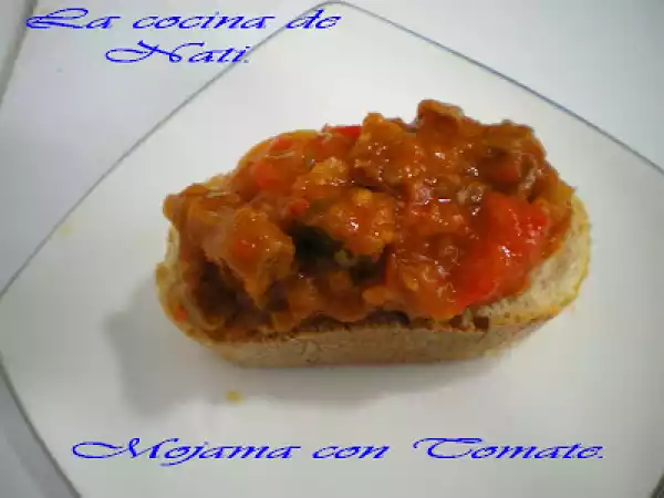 Receta Mojama con tomate.