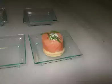 Receta Rollito de salmón y queso