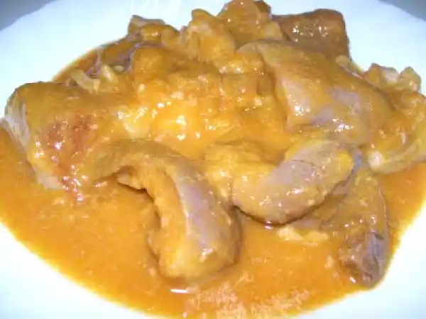 Receta Morro de cerdo en salsa vasca