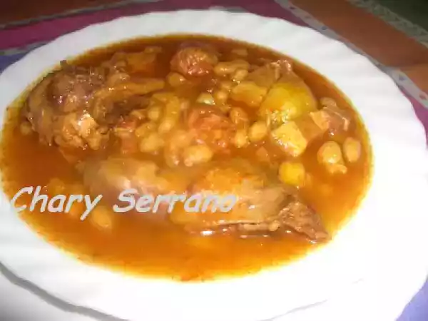 Receta Habichuelas con perdiz