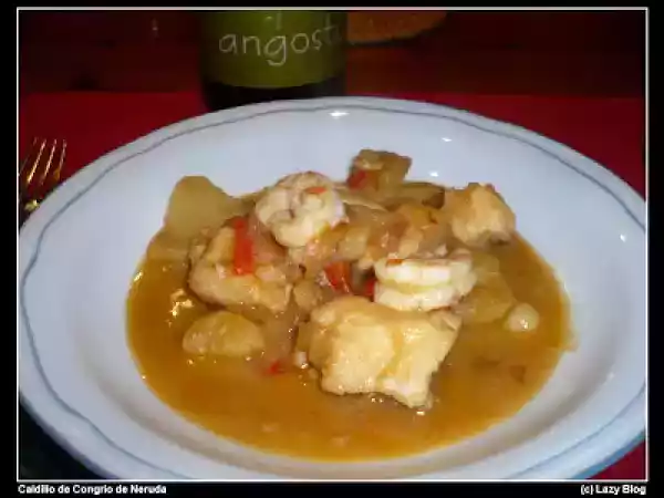 Receta Oda al caldillo de congrio, de pablo neruda
