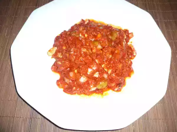 Receta Receta de verduras: pipirrana de almería