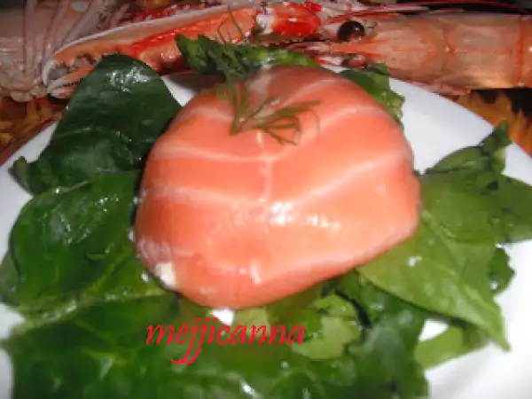 Receta Flan de salmón