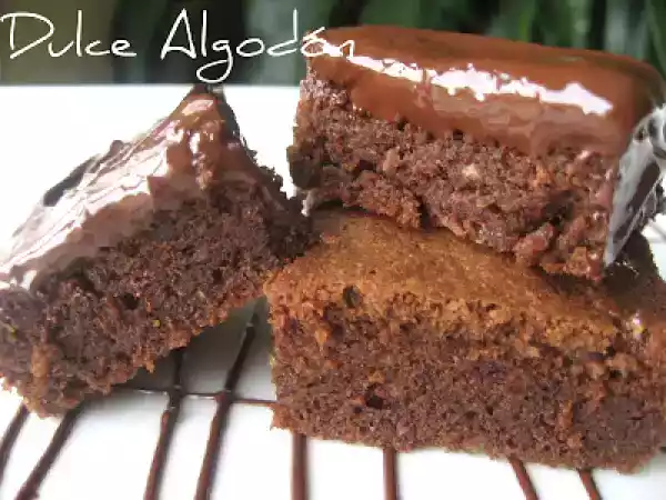Receta Brownie de chocolate y café