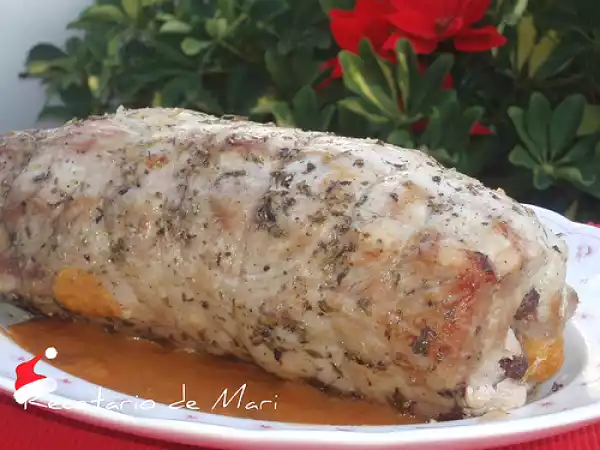 Receta Cinta de lomo relleno de fruta