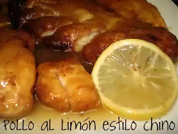 Receta Pollo al limón estilo chino