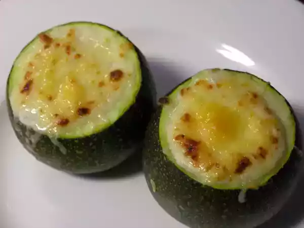 Receta Calabacín relleno de crema de queso gorgonzola