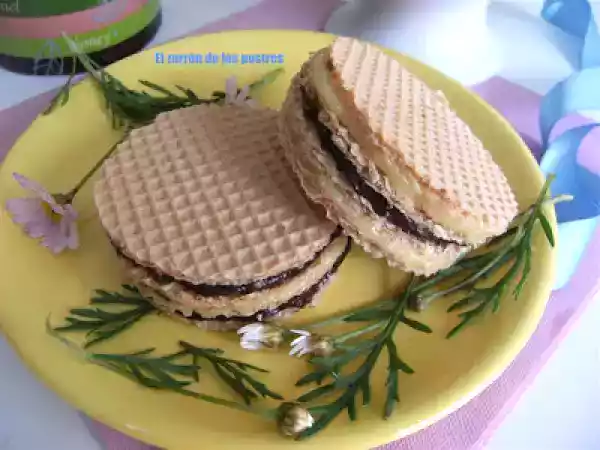 Receta Galletas de barquillo de cacao y miel