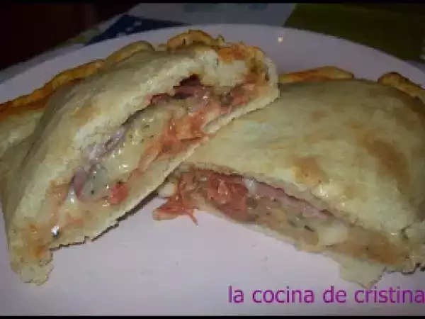 Receta Calzone de jamon y queso