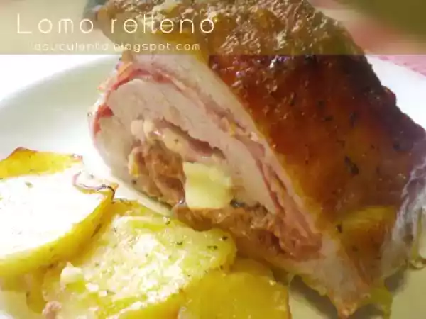 Receta Lomo de cerdo ibérico relleno al horno