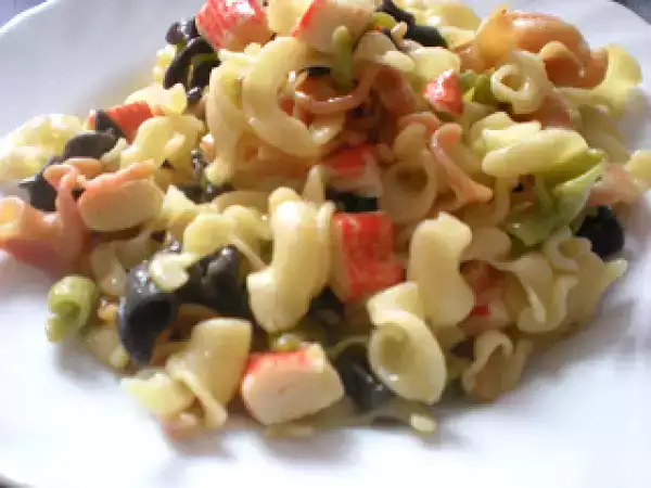 Receta Pasta capricci (gigli) con palitos de surimi