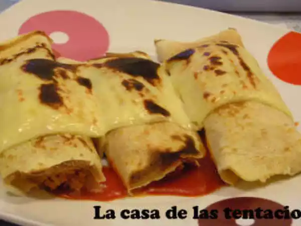 Receta Crepes de pollo