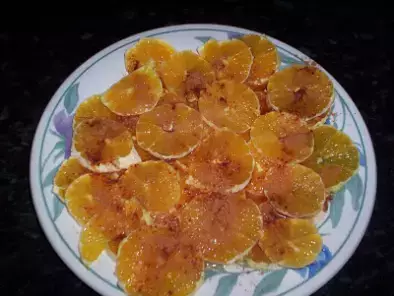 Receta Naranjas con azúcar y canela.