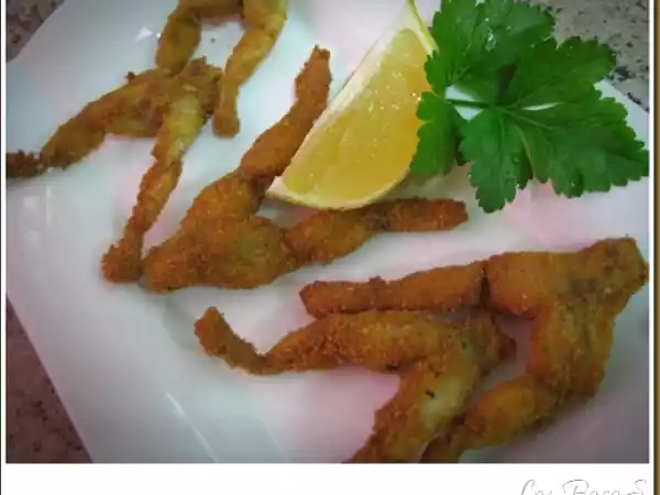 Receta Ancas de rana empanadas
