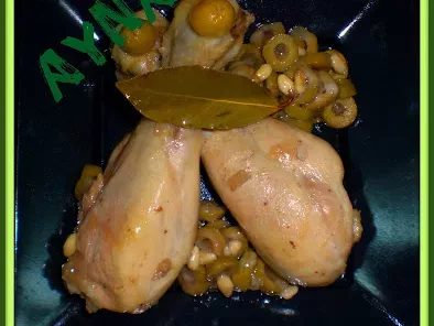 Receta Muslos de pollo con aceitunas verdes(fussioncook)