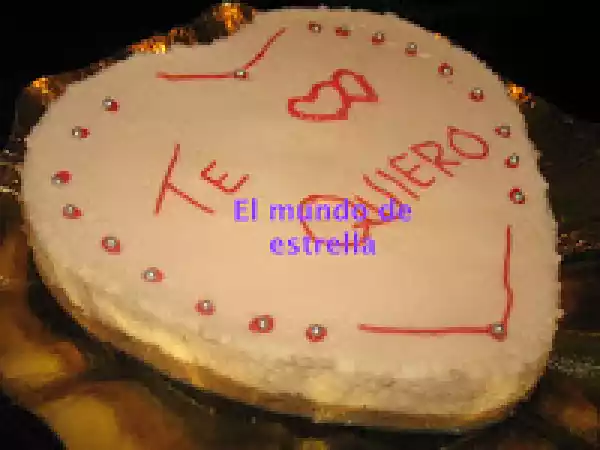 Receta Tarta de nubes para san valentin